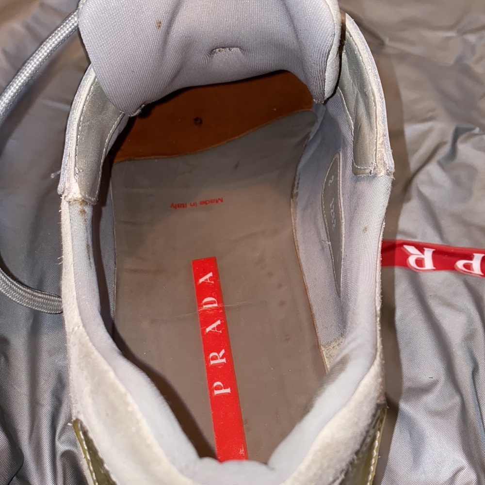 Prada Grey Suede Sneakers - Size 10 (US). - Picture 10 of 13